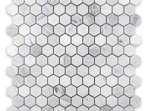 Oriental White Marble Hexagon 1 Polished or Honed